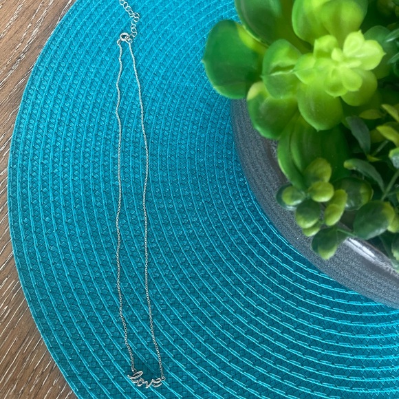 Blue Nile Sterling Silver Love Necklace - Picture 2 of 4